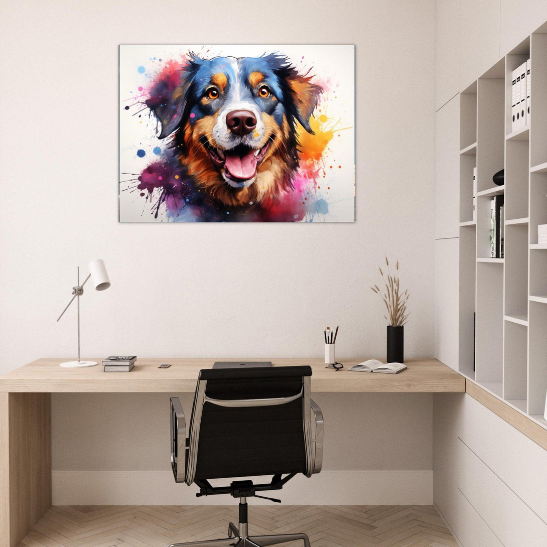 Lebhafter Farbhund 30x40 cm / 12x16″ / Poster auf halbmattem Papier