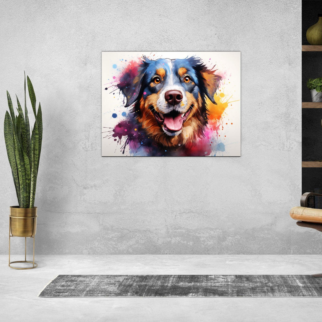 Lebhafter Farbhund 30x40 cm / 12x16″ / Poster auf halbmattem Papier