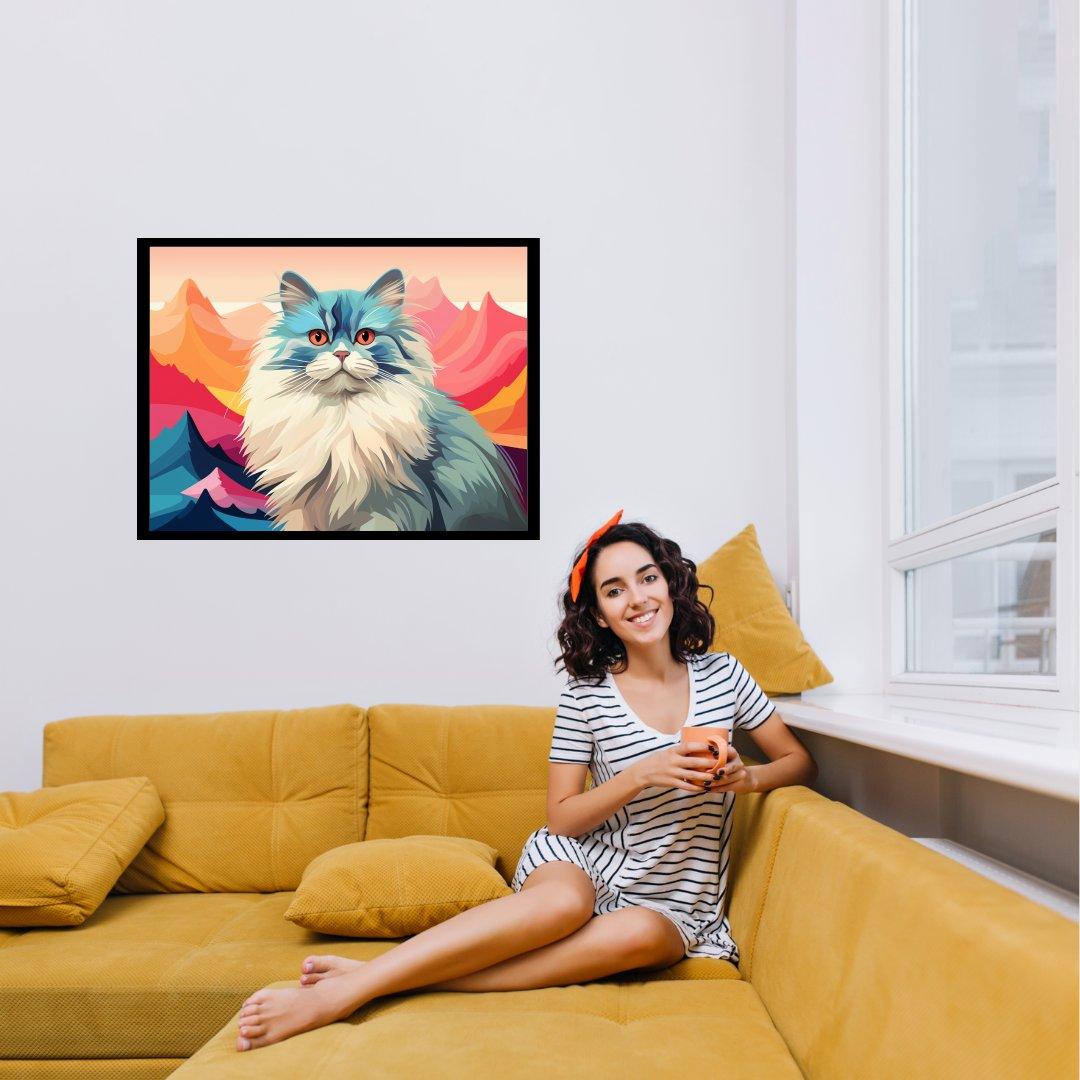 Majestätische Katze 30x40 cm / 12x16″ / Poster auf halbmattem Papier
