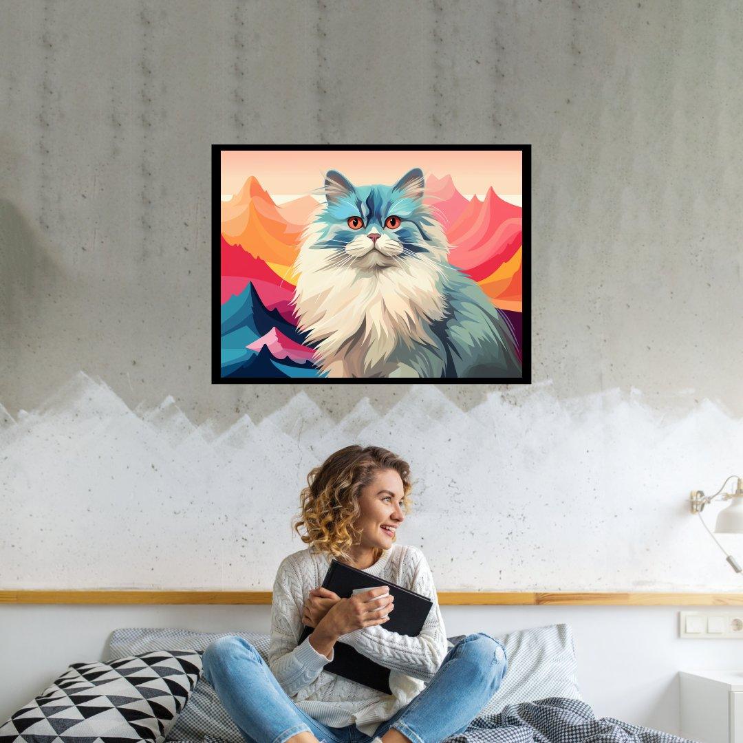 Majestätische Katze 30x40 cm / 12x16″ / Poster auf halbmattem Papier