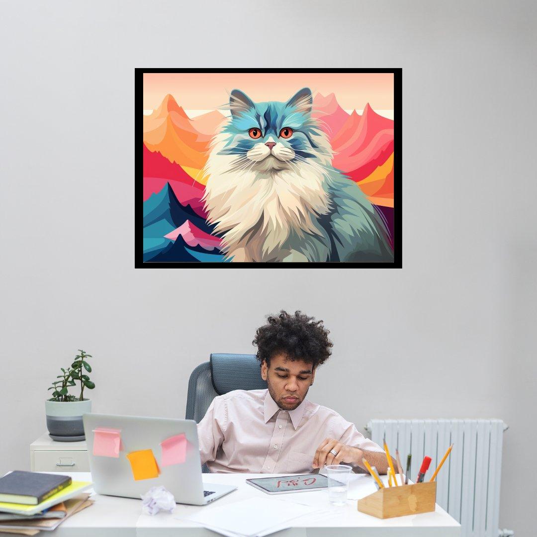 Majestätische Katze 30x40 cm / 12x16″ / Poster auf halbmattem Papier