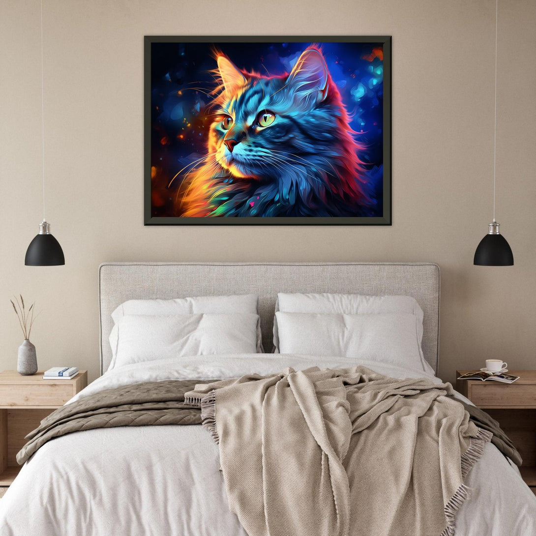 Mystische Katzenaura 30x40 cm / 12x16″ / Poster auf halbmattem Papier