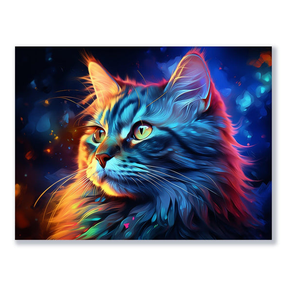 Mystische Katzenaura 30x40 cm / 12x16″ / Poster auf halbmattem Papier