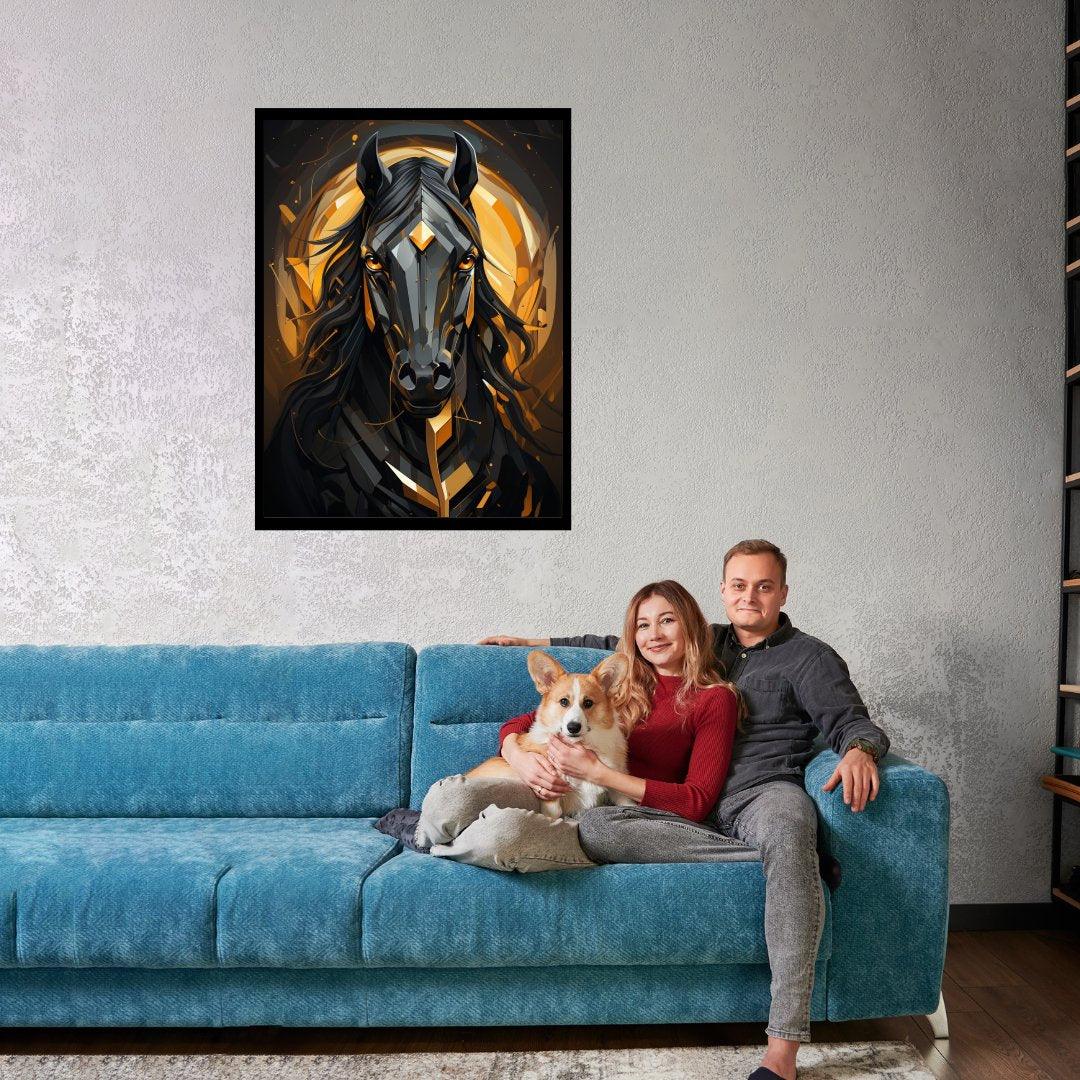 Mystisches Pferd 30x40 cm / 12x16″ / Poster auf halbmattem Papier