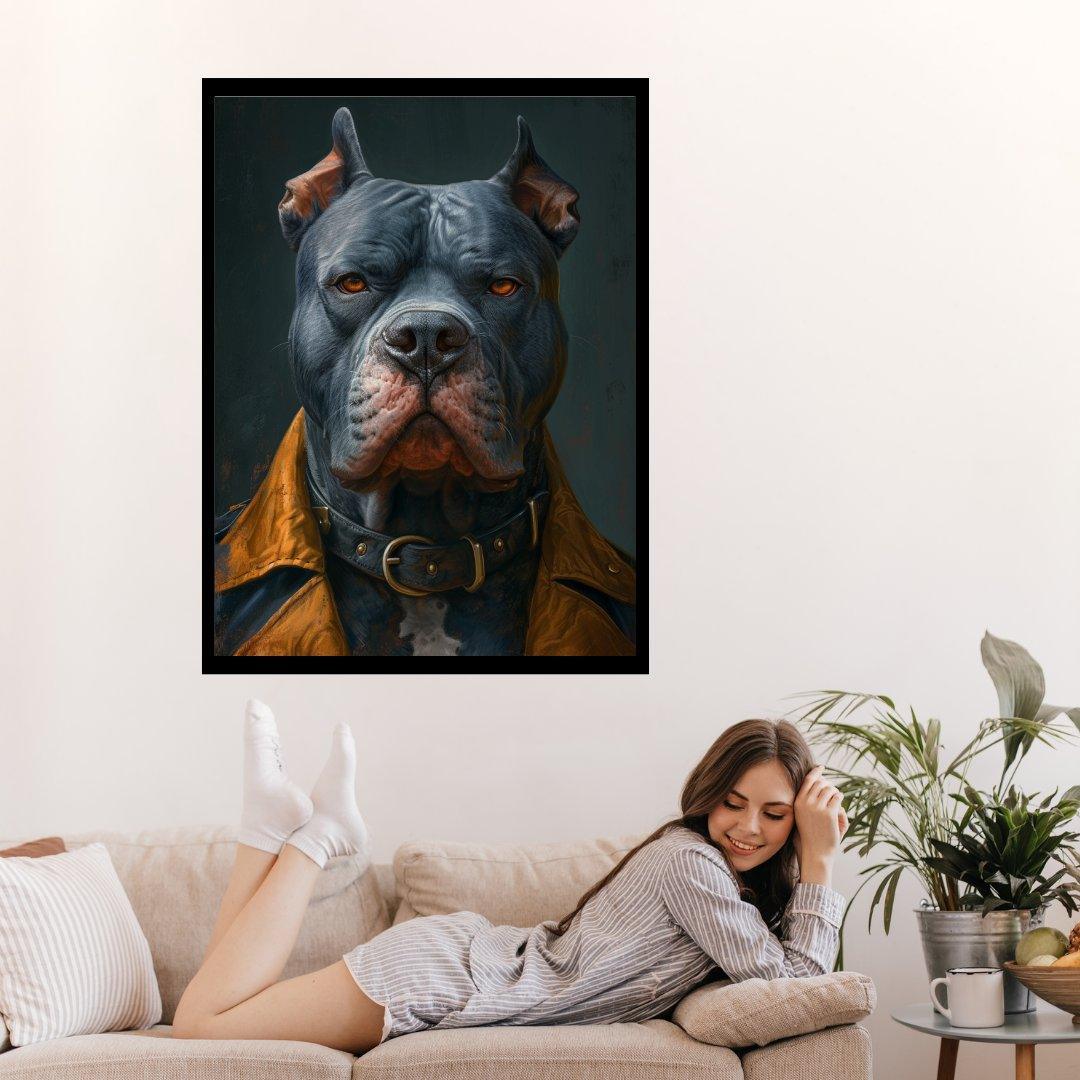 Nachdenklicher Wachhund 30x40 cm / 12x16″ / Poster auf halbmattem Papier