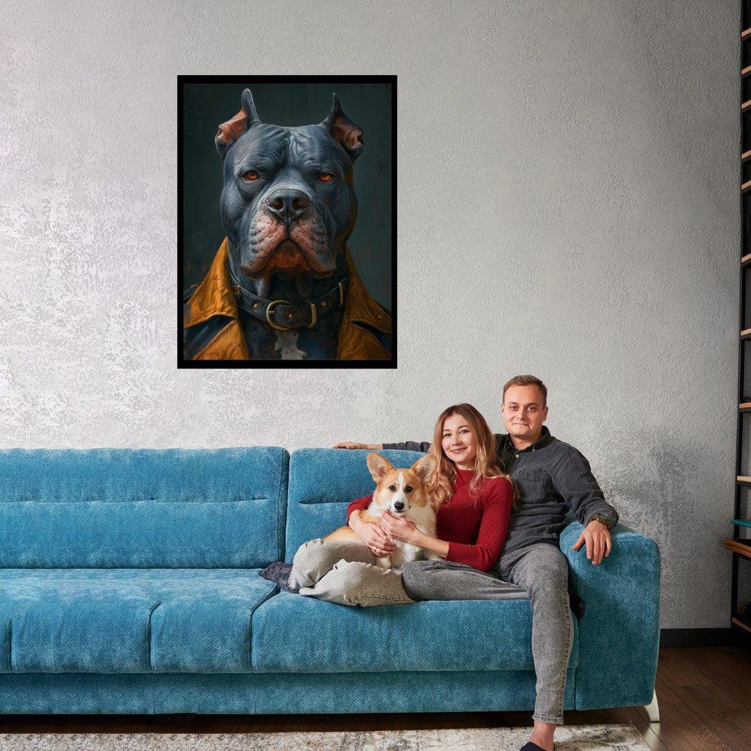 Nachdenklicher Wachhund 30x40 cm / 12x16″ / Poster auf halbmattem Papier