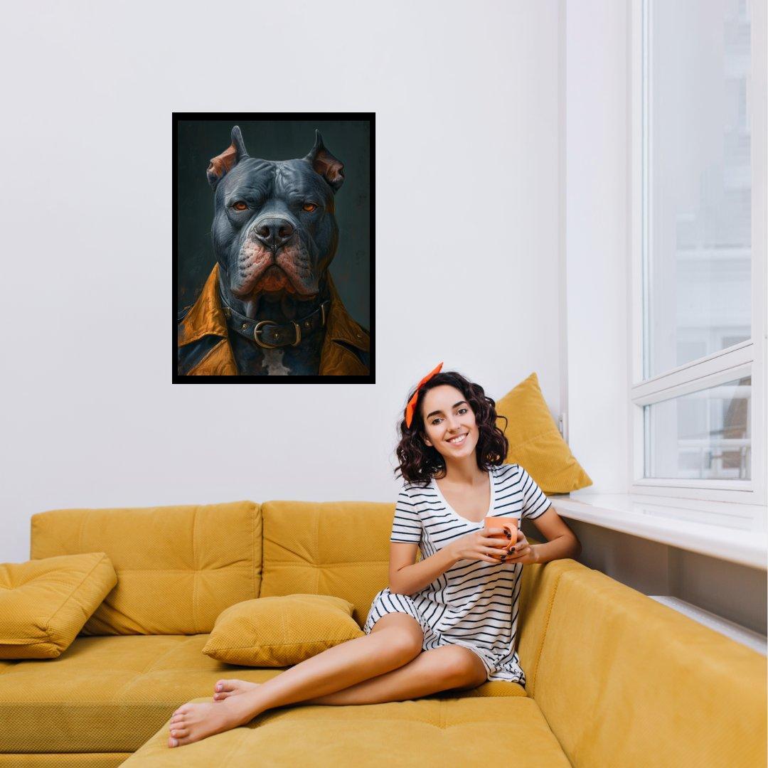 Nachdenklicher Wachhund 30x40 cm / 12x16″ / Poster auf halbmattem Papier