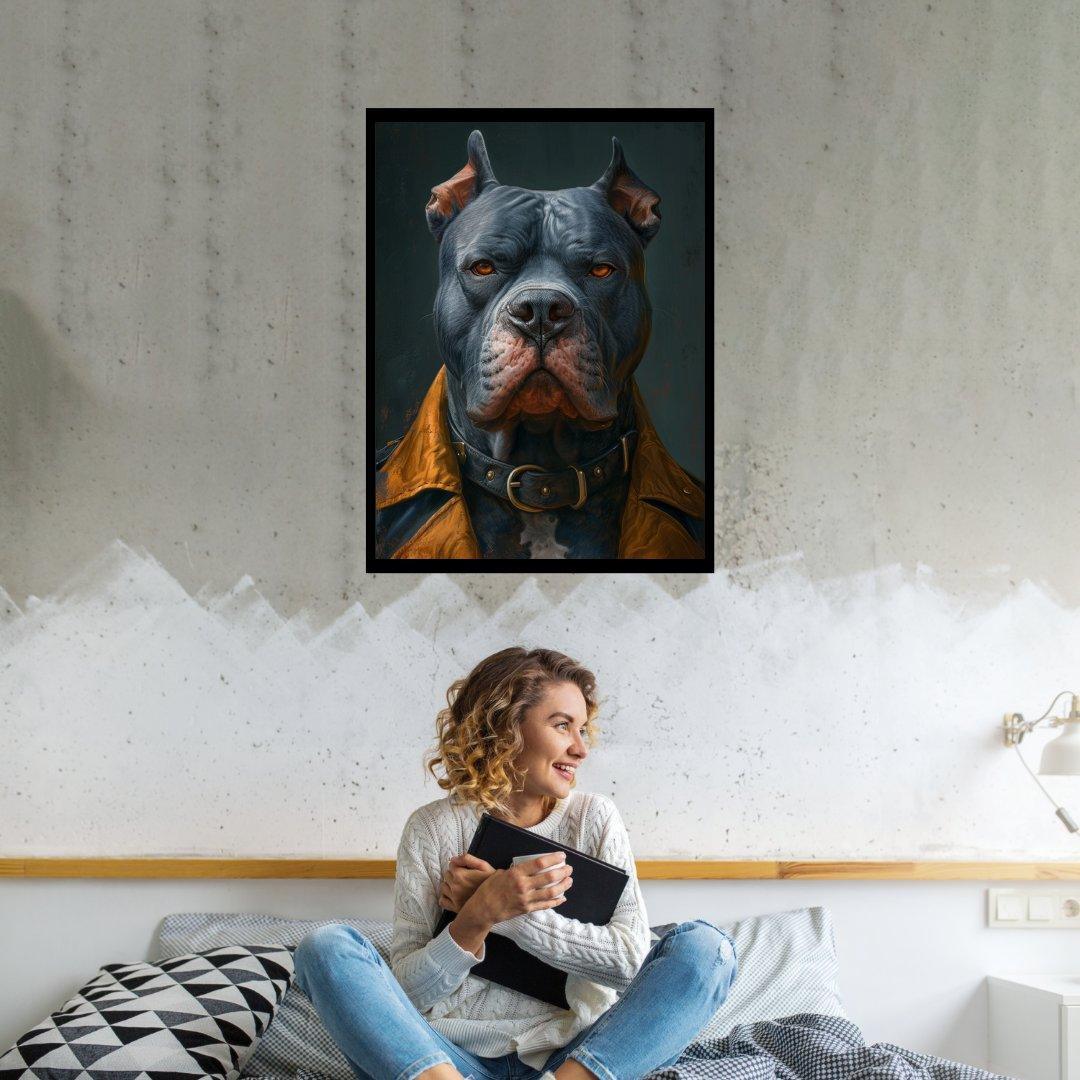 Nachdenklicher Wachhund 30x40 cm / 12x16″ / Poster auf halbmattem Papier