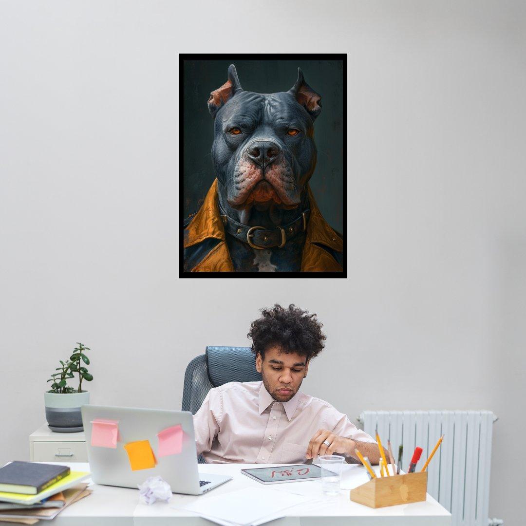 Nachdenklicher Wachhund 30x40 cm / 12x16″ / Poster auf halbmattem Papier