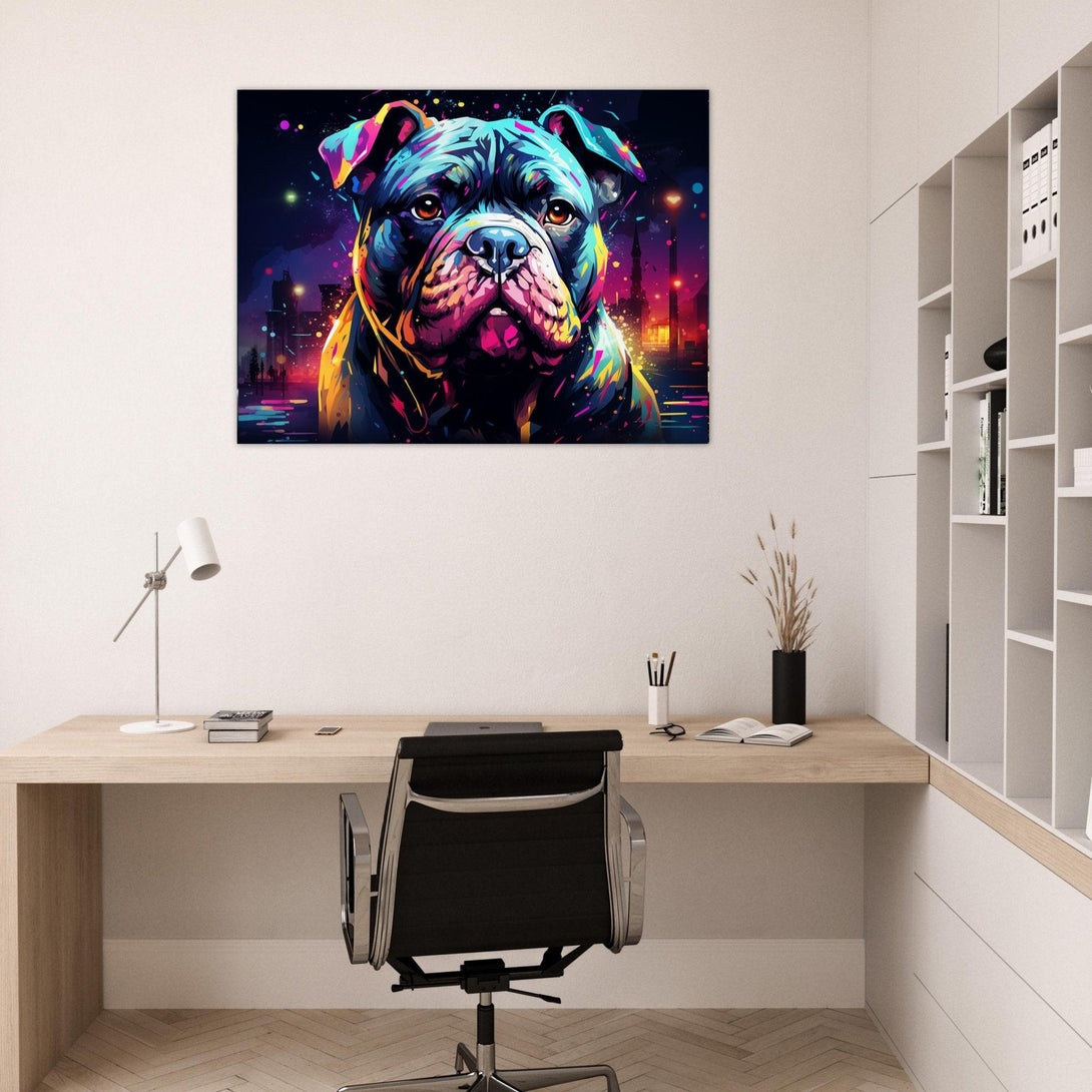 Neon Bully Blick 30x40 cm / 12x16″ / Poster auf halbmattem Papier