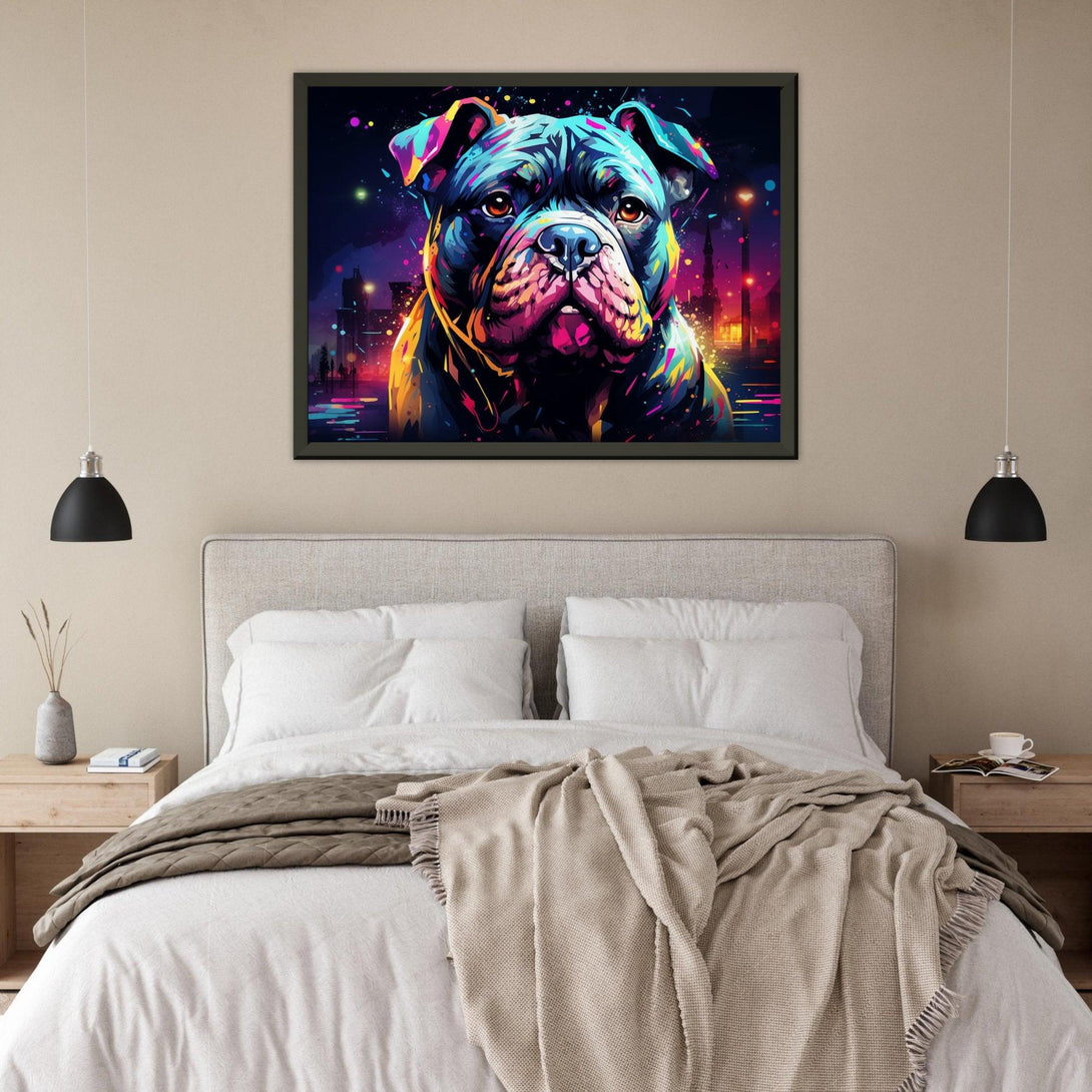 Neon Bully Blick 30x40 cm / 12x16″ / Poster auf halbmattem Papier