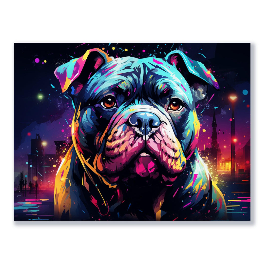 Neon Bully Blick 30x40 cm / 12x16″ / Poster auf halbmattem Papier