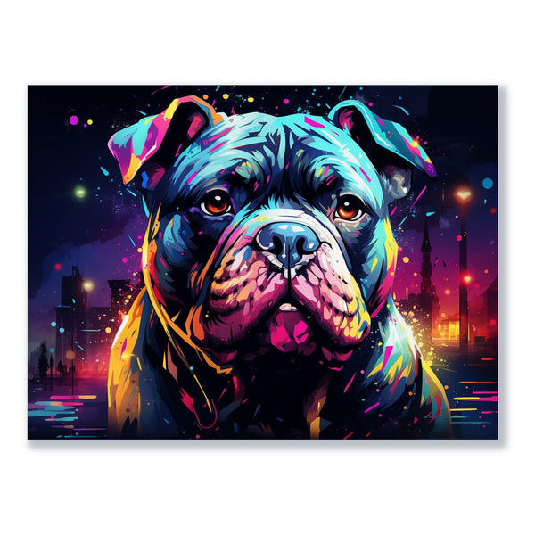 Neon Bully Blick 30x40 cm / 12x16″ / Poster auf halbmattem Papier