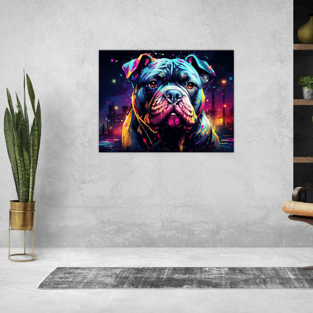 Neon Bully Blick 30x40 cm / 12x16″ / Poster auf halbmattem Papier