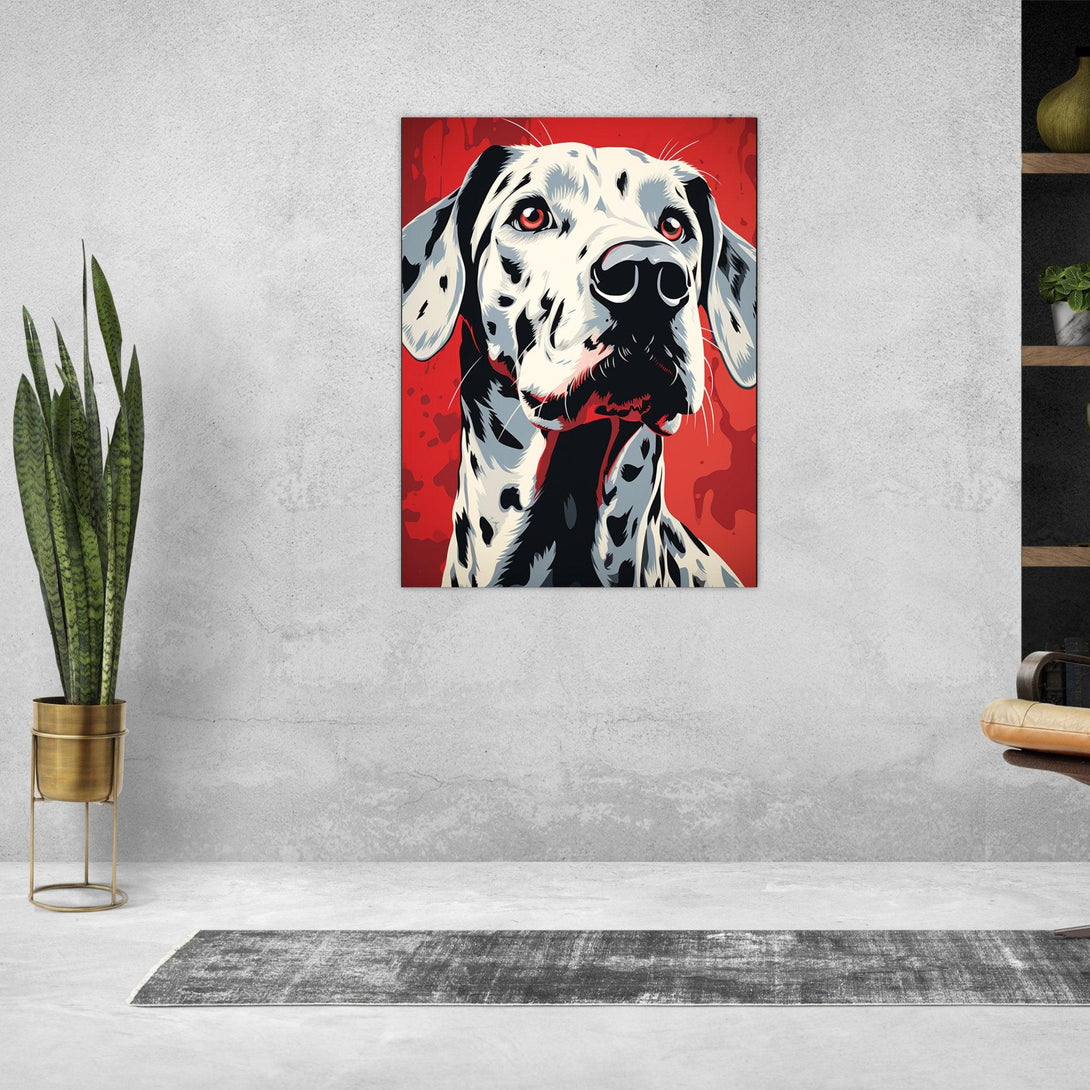 Neugieriger Dalmatiner 30x40 cm / 12x16″ / Poster auf halbmattem Papier
