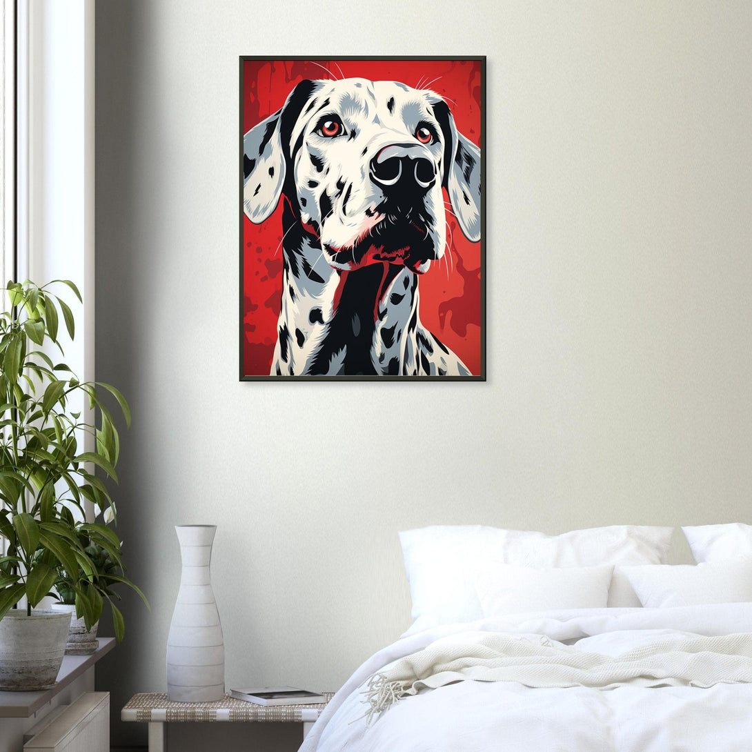 Neugieriger Dalmatiner 30x40 cm / 12x16″ / Poster auf halbmattem Papier