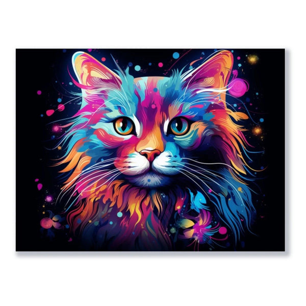 Wandbild Pop Art Cat freigestellt