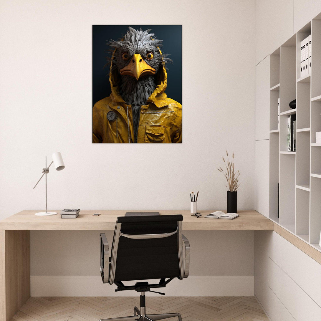 Regenmantel-Adler 30x40 cm / 12x16″ / Poster auf halbmattem Papier