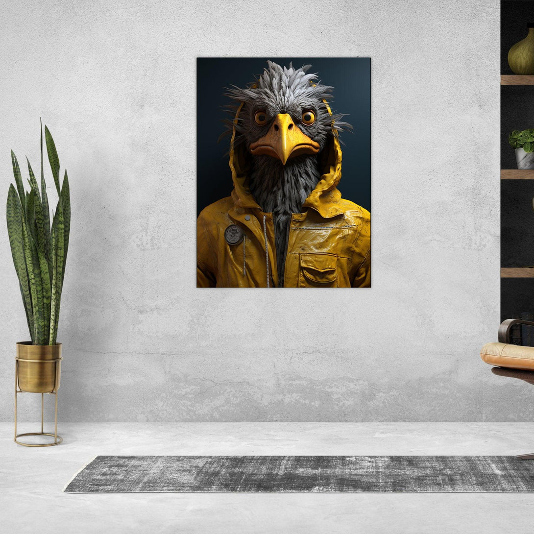 Regenmantel-Adler 30x40 cm / 12x16″ / Poster auf halbmattem Papier