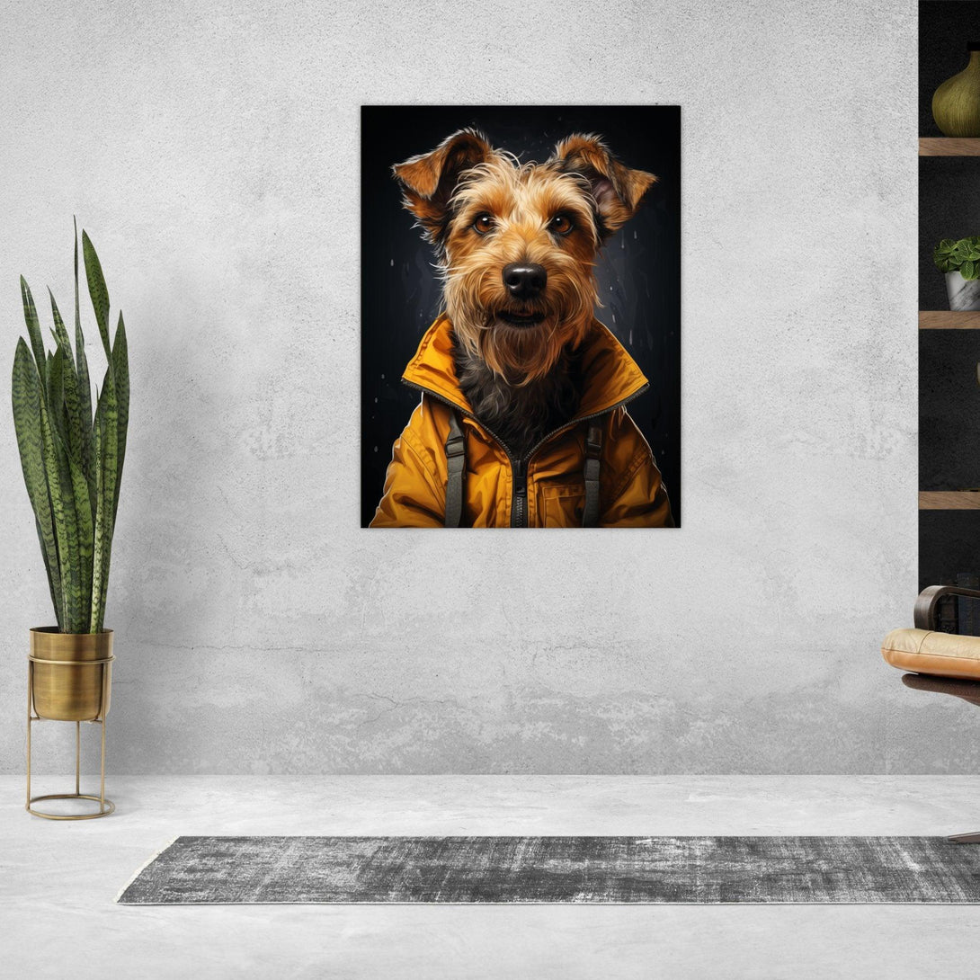 Regnerischer Hundetag 30x40 cm / 12x16″ / Poster auf halbmattem Papier