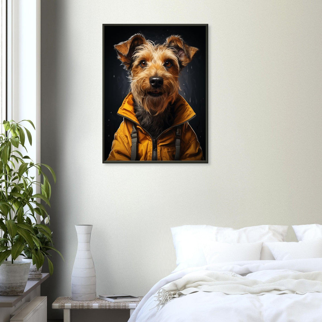 Regnerischer Hundetag 30x40 cm / 12x16″ / Poster auf halbmattem Papier