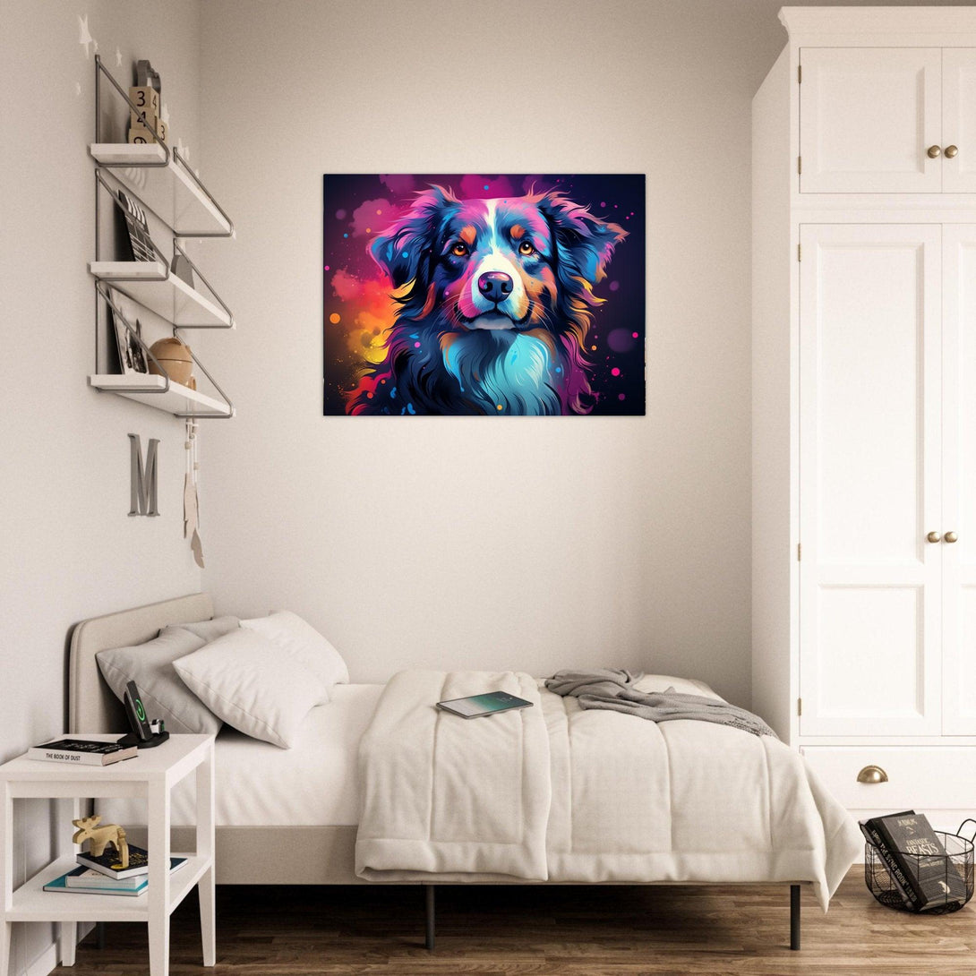 Sternennacht Hund 30x40 cm / 12x16″ / Poster auf halbmattem Papier