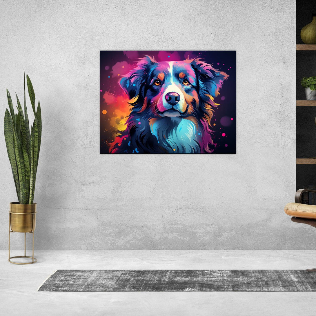 Sternennacht Hund 30x40 cm / 12x16″ / Poster auf halbmattem Papier