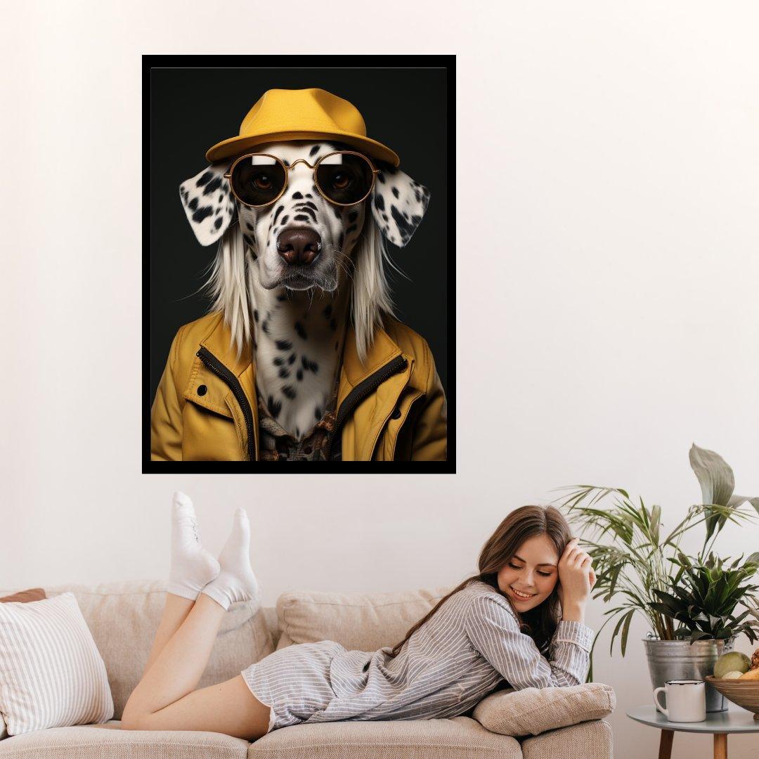 Stilvoller Dalmatiner 30x40 cm / 12x16″ / Poster auf halbmattem Papier