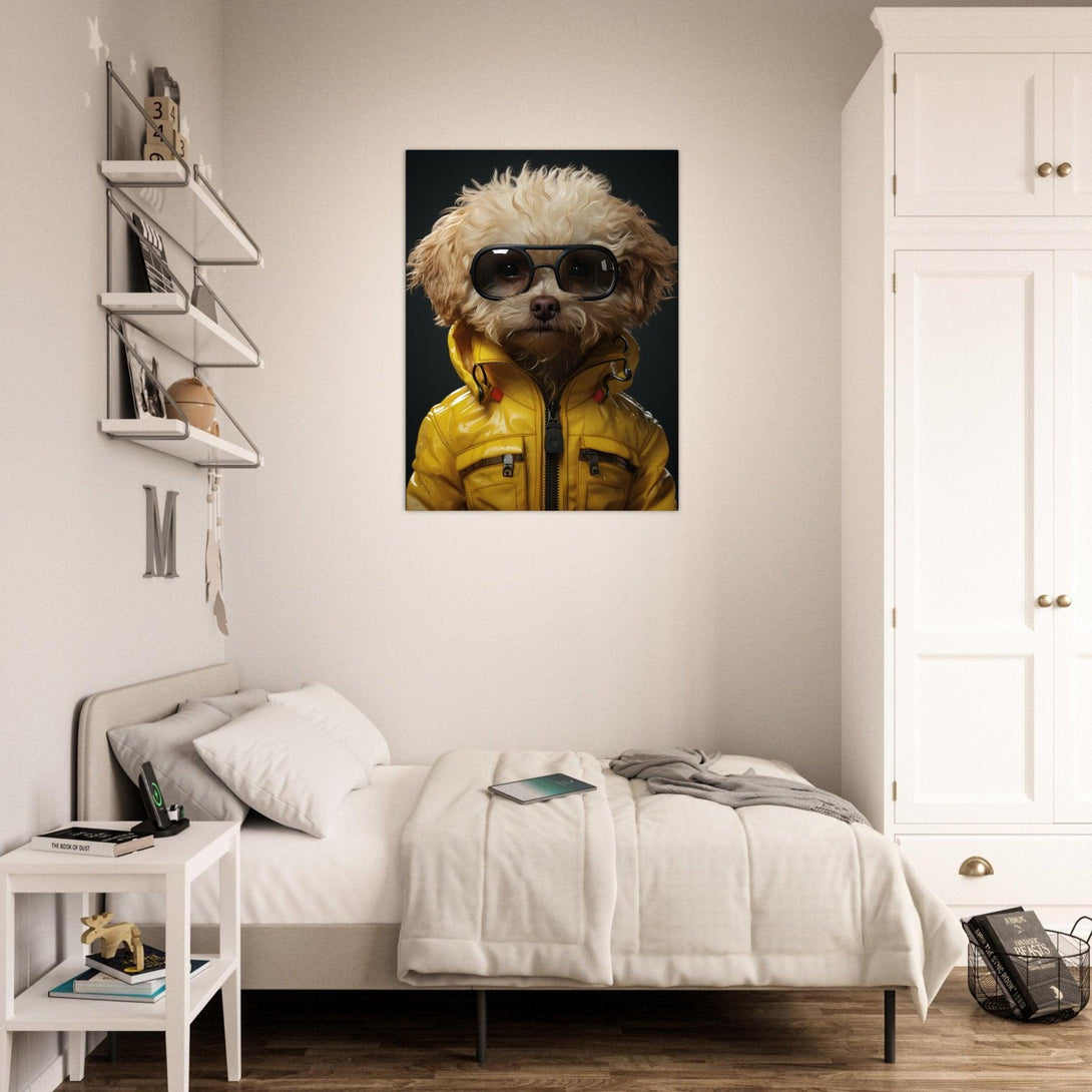 Stilvoller Hund 30x40 cm / 12x16″ / Poster auf halbmattem Papier