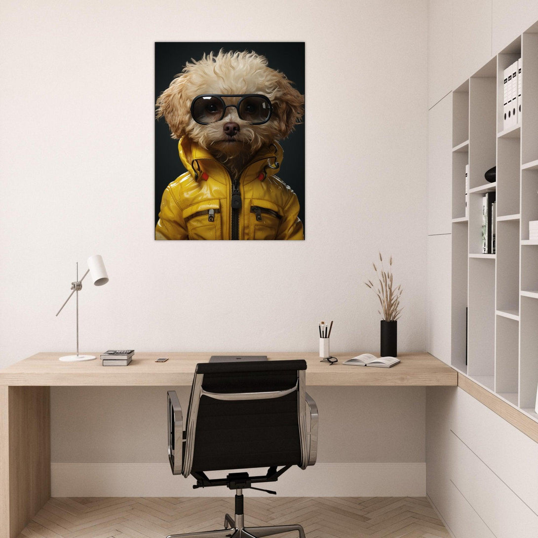 Stilvoller Hund 30x40 cm / 12x16″ / Poster auf halbmattem Papier