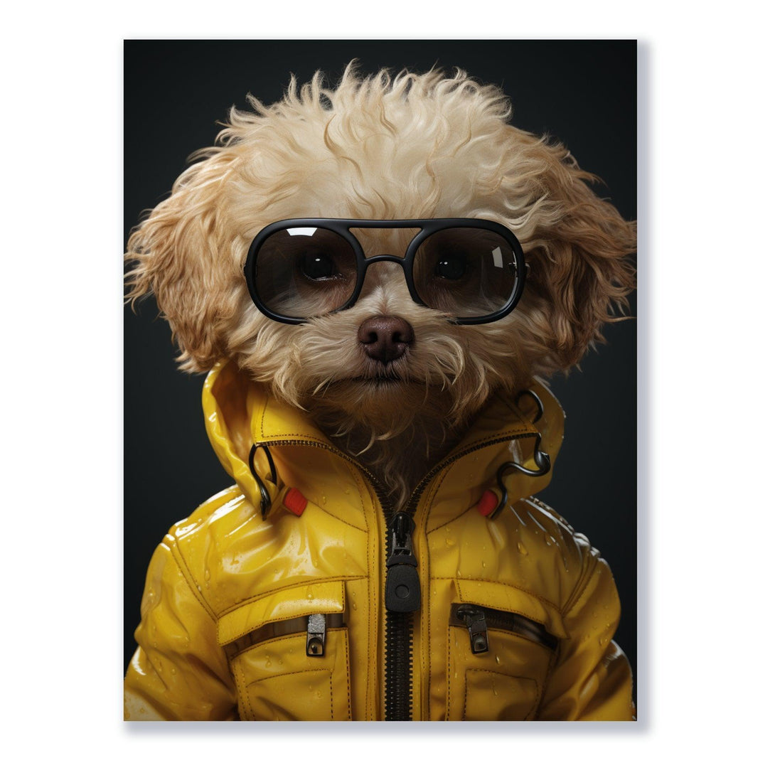 Stilvoller Hund 30x40 cm / 12x16″ / Poster auf halbmattem Papier