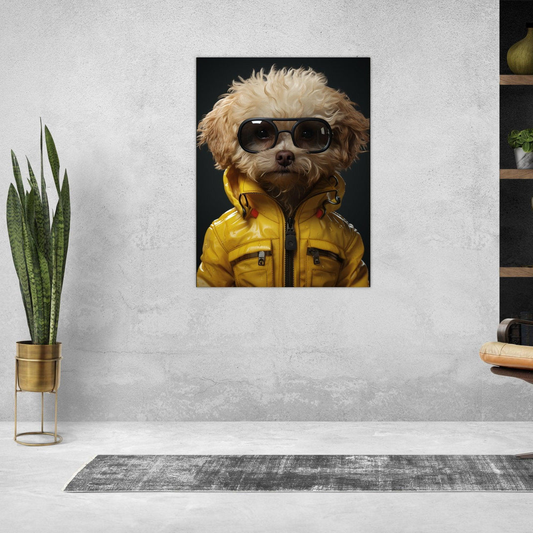 Stilvoller Hund 30x40 cm / 12x16″ / Poster auf halbmattem Papier