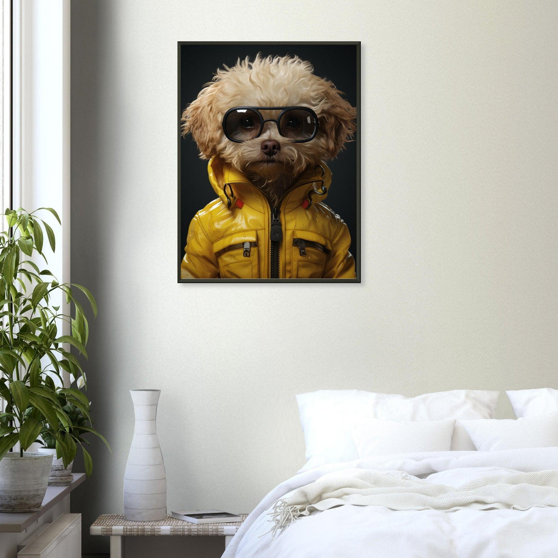 Stilvoller Hund 30x40 cm / 12x16″ / Poster auf halbmattem Papier