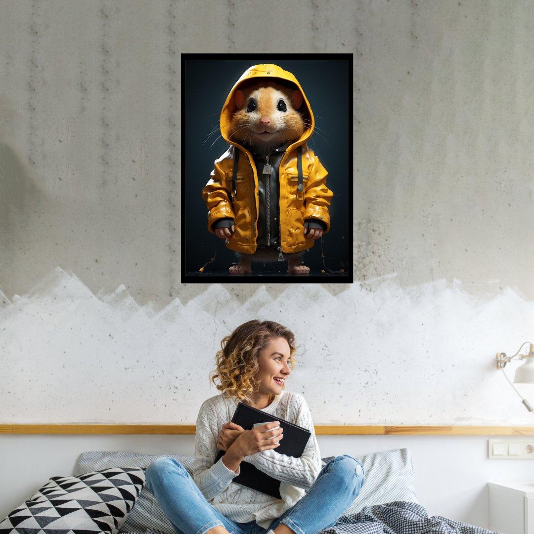 Stilvoller Nager 30x40 cm / 12x16″ / Poster auf halbmattem Papier