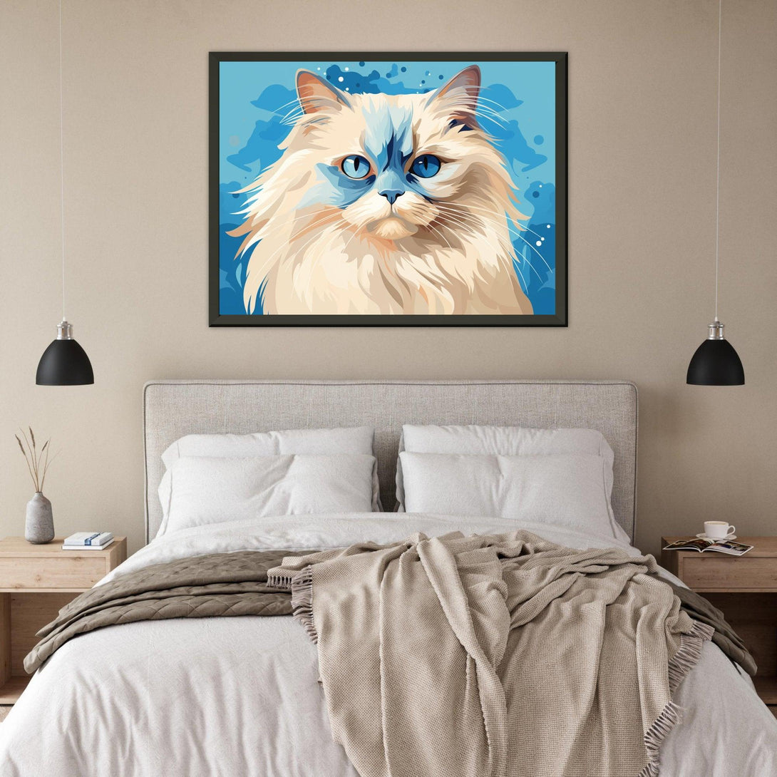 Stylische Katze 30x40 cm / 12x16″ / Poster auf halbmattem Papier