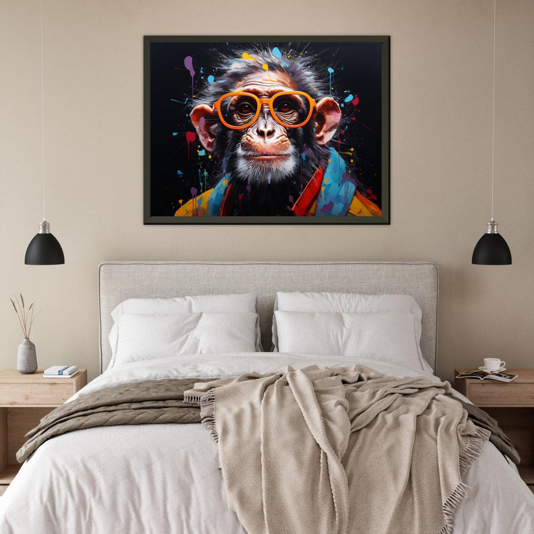 Affe im Farblook ein Bild aus der collections Tierbilder als Poster im Wohnzimmer