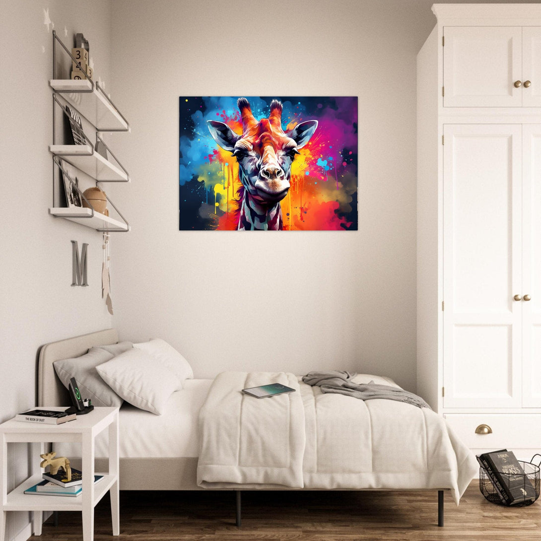 Pop Art Giraffe ein Bild aus der collections Tierbilder als Poster im Wohnzimmer