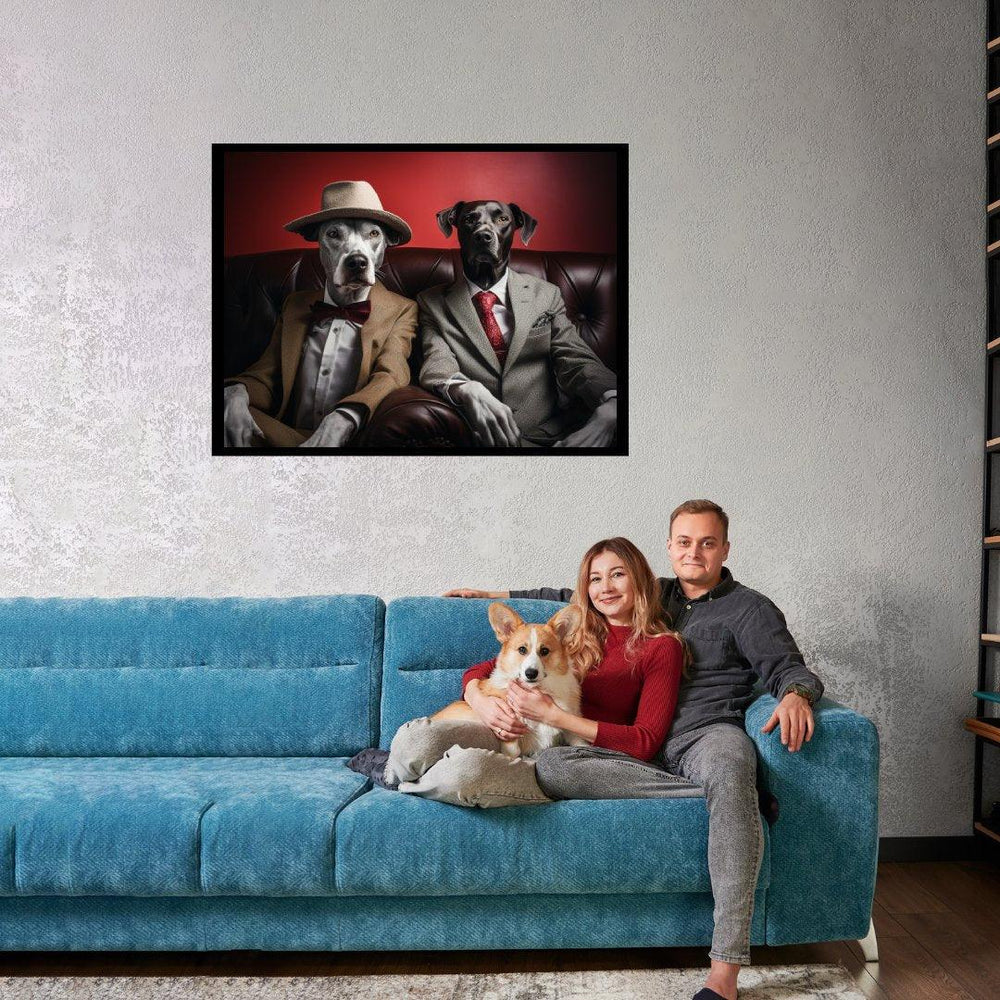 Hunde auf der Couch