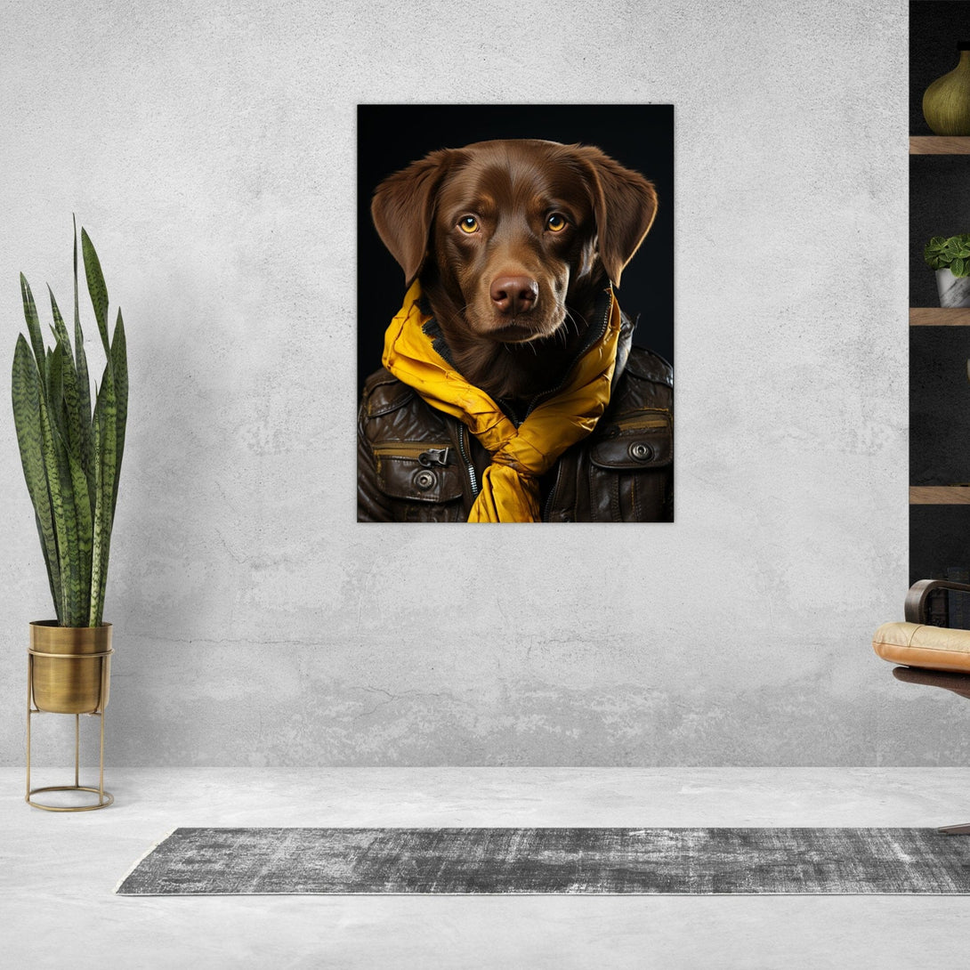 Captain Dog ein Bild aus der collections Tierbilder als Poster mit Rahmen