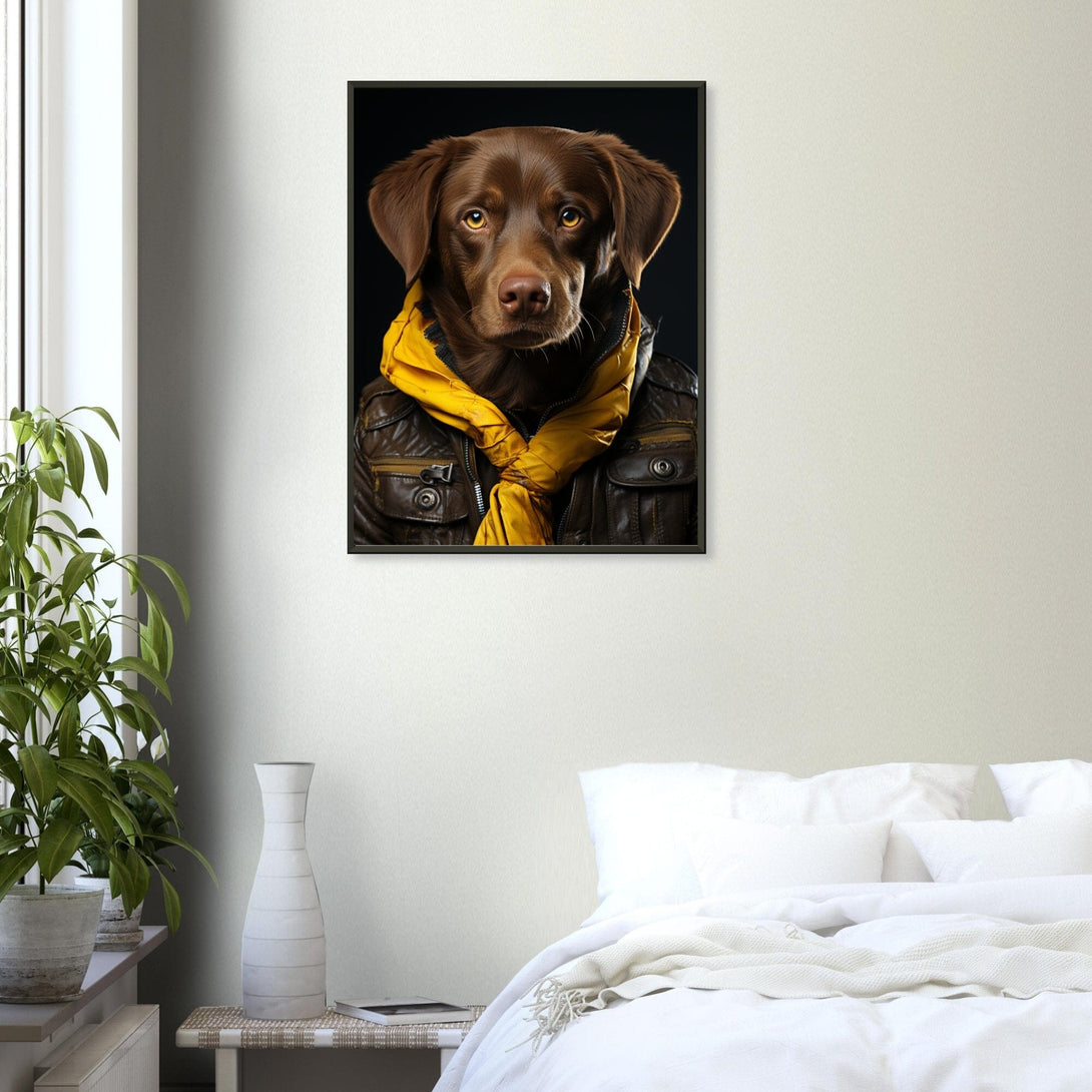 Captain Dog ein Bild aus der collections Tierbilder als Leinwandbild