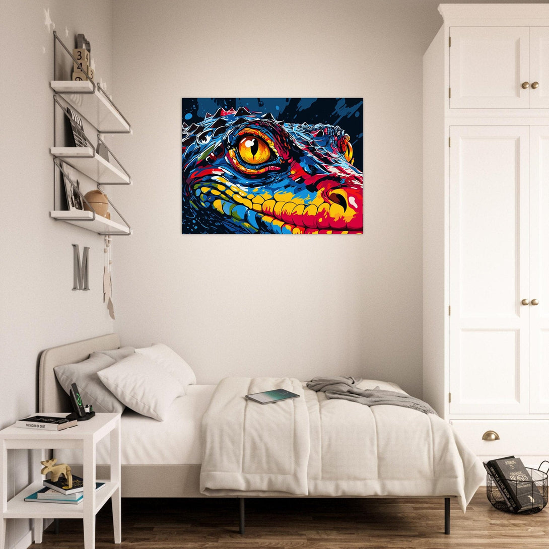 Das mystische Krokodil-Dragon Auge ein Bild aus der collections Tierbilder als Poster