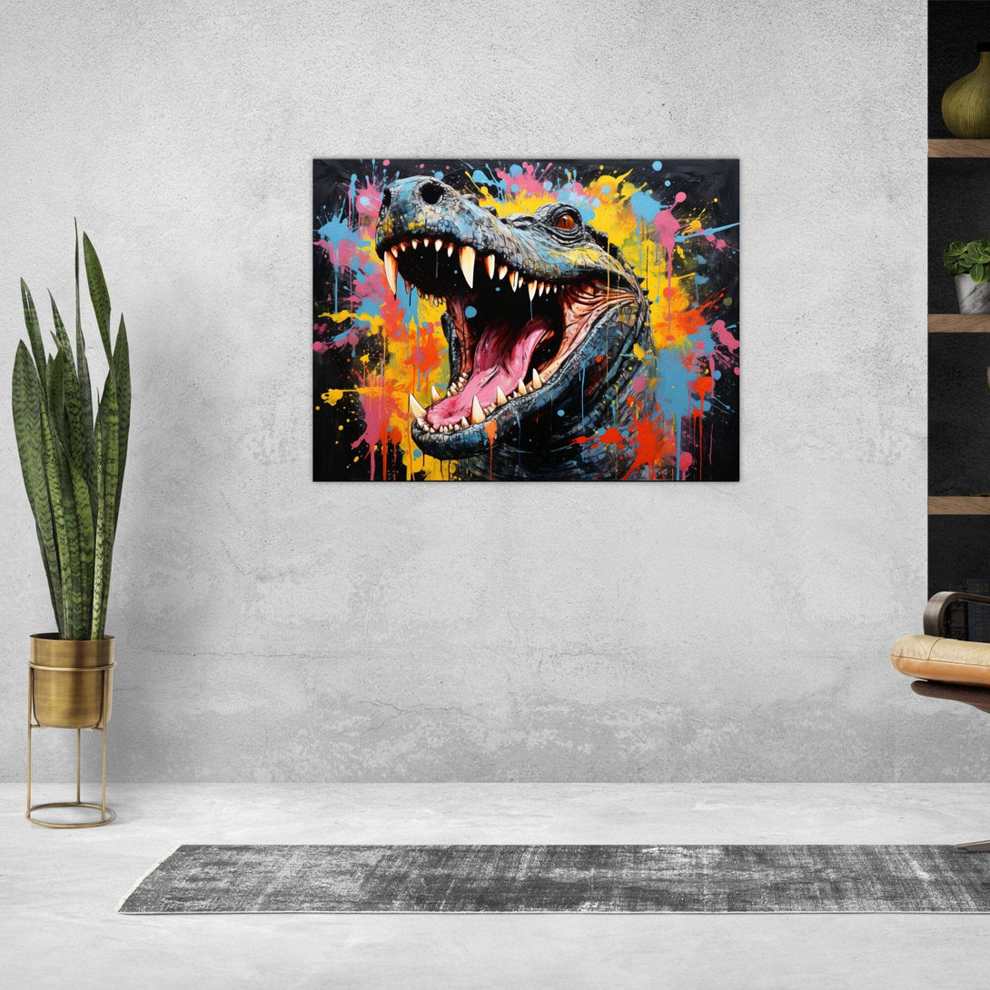 Popart Crocodile ein Bild aus der collections Tierbilder als Poster