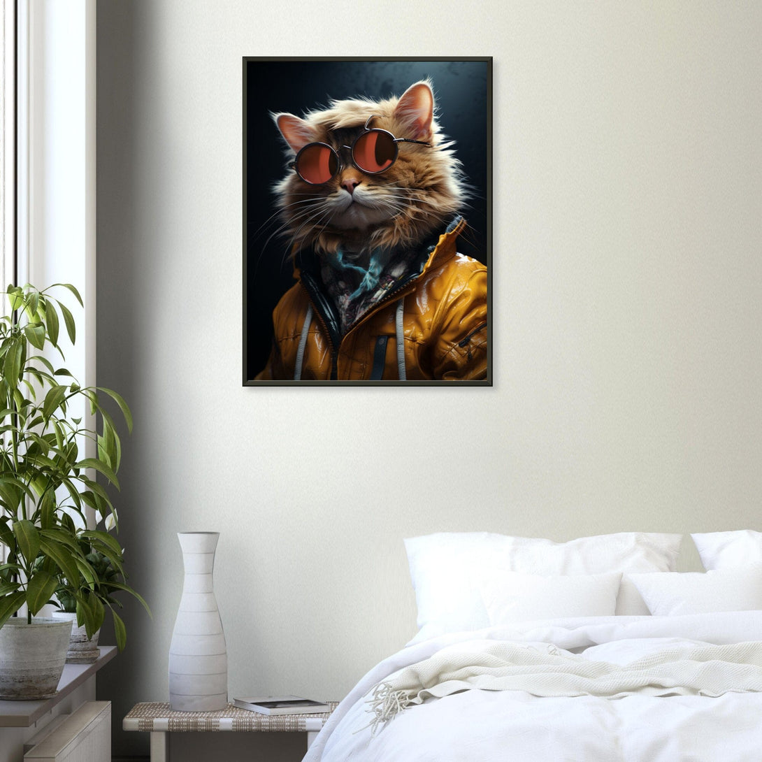 Modebewusste Mieze ein Bild aus der collections Tierbilder als Poster im Wohnzimmer