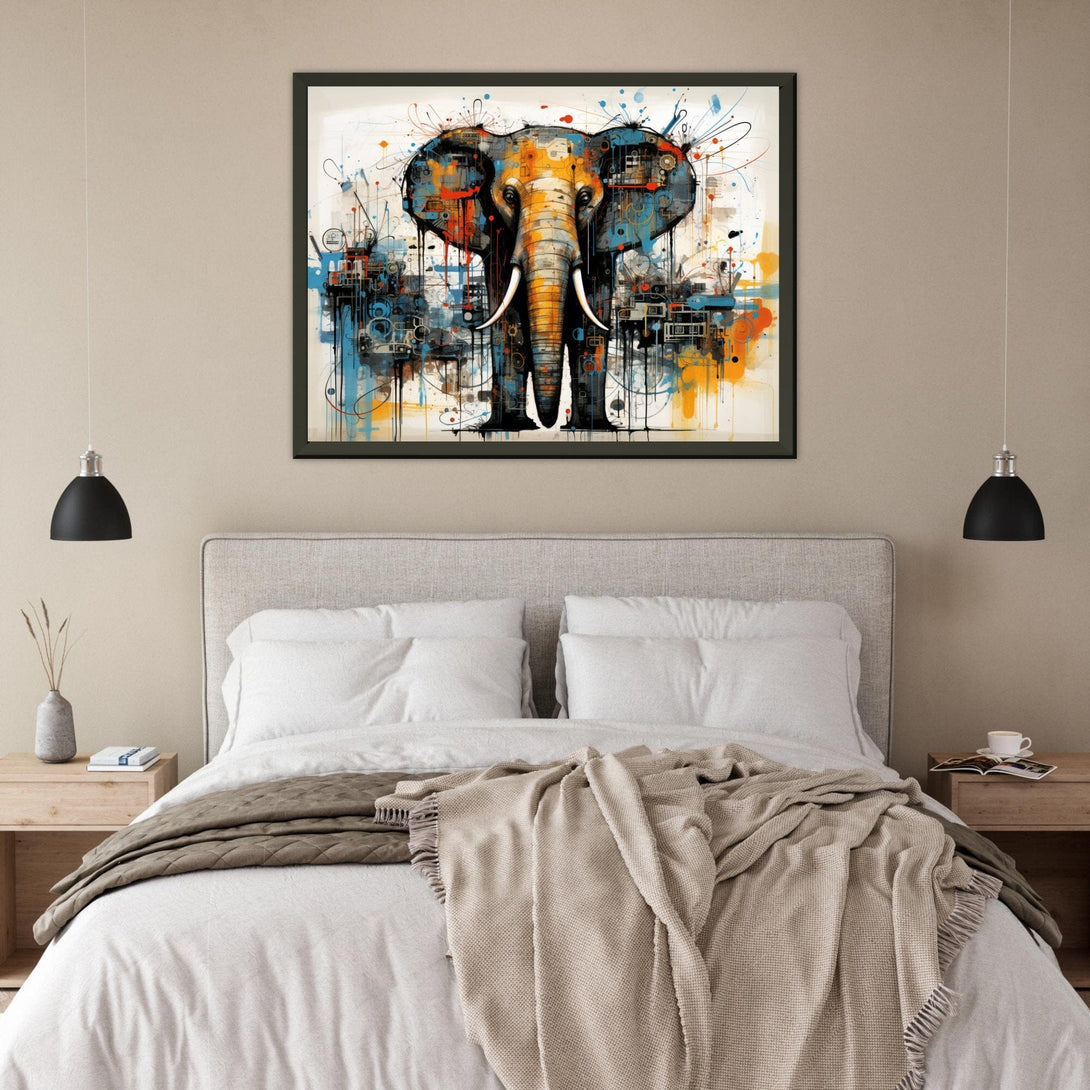 Elefant Surreal ein Bild aus der collections Tierbilder als Leinwandbild