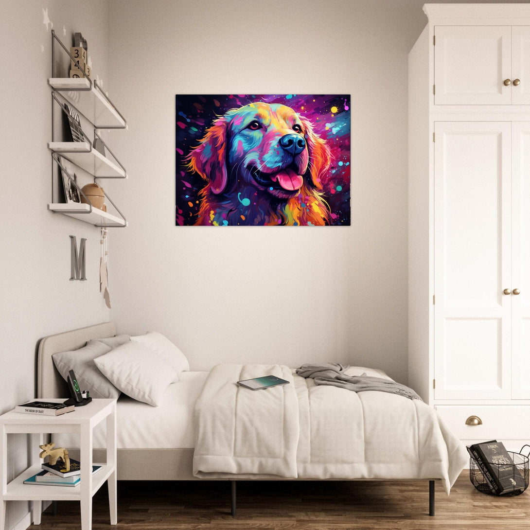 Doggy Love in Popart ein Bild aus der collections Tierbilder als Poster im Wohnzimmer