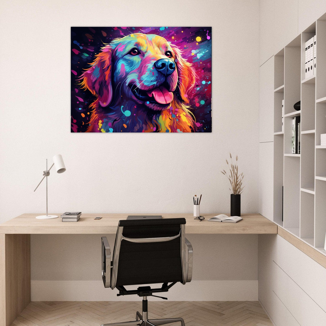 Doggy Love in Popart ein Bild aus der collections Tierbilder als Leinwandbild