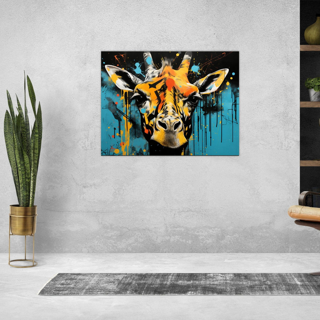 Art Deco Giraffe ein Bild aus der collections Tierbilder als Alu-Dibond Bild