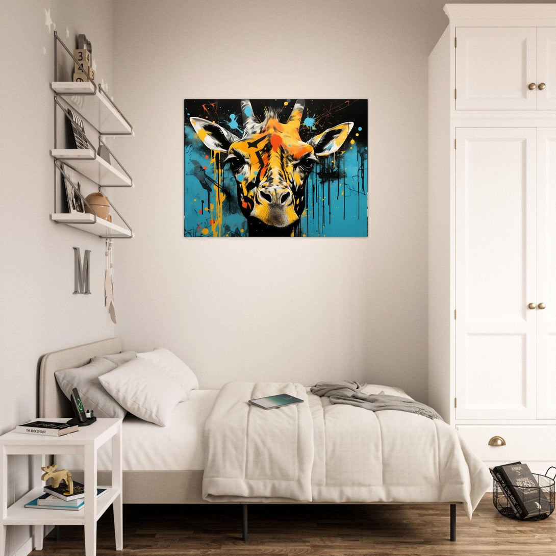 Art Deco Giraffe ein Bild aus der collections Tierbilder als Poster