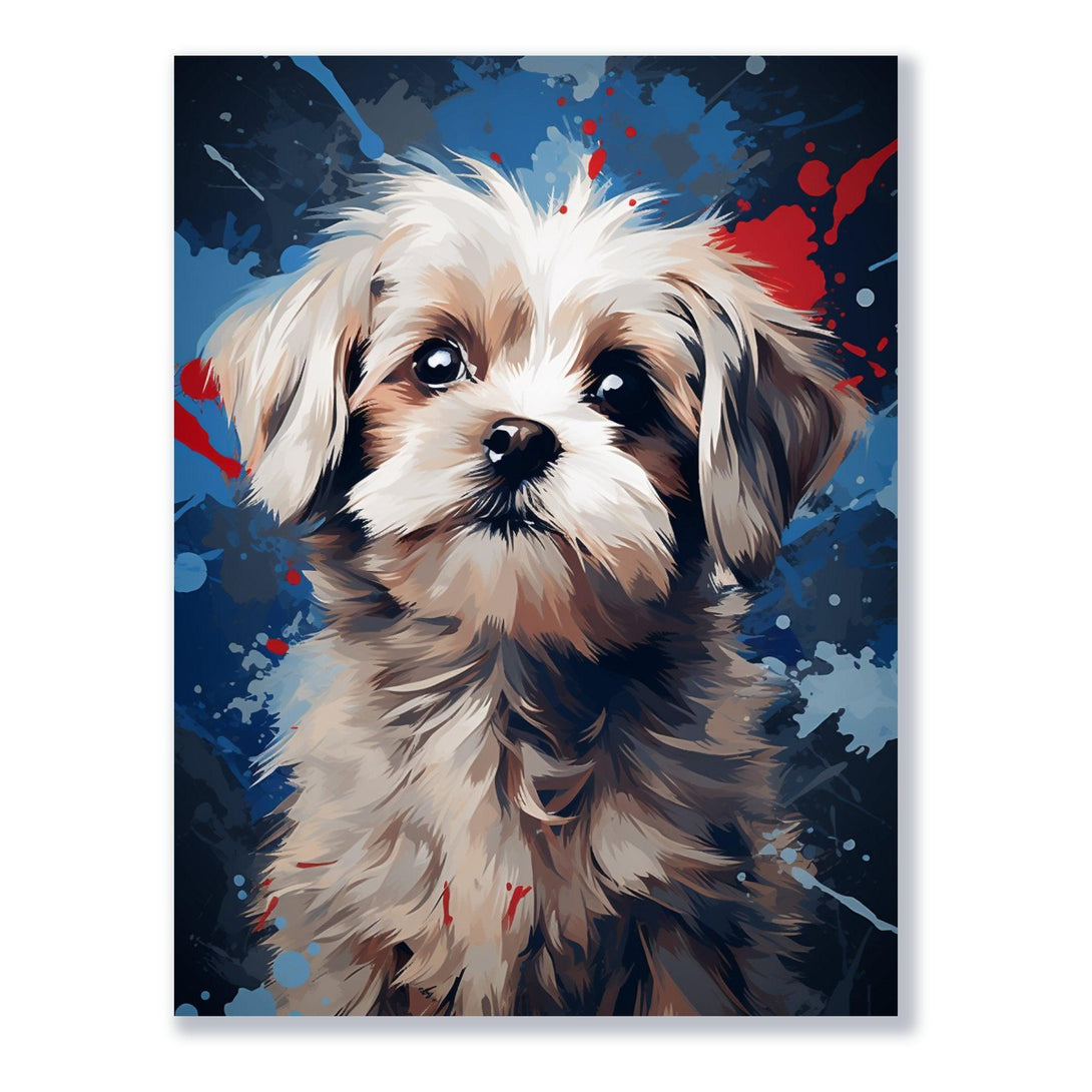 Verspielter Kunstwelpe 30x40 cm / 12x16″ / Poster auf halbmattem Papier