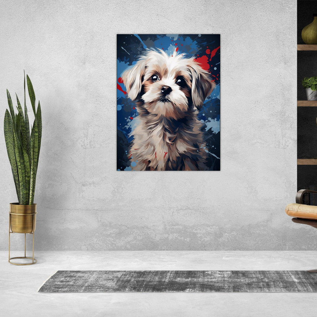 Verspielter Kunstwelpe 30x40 cm / 12x16″ / Poster auf halbmattem Papier